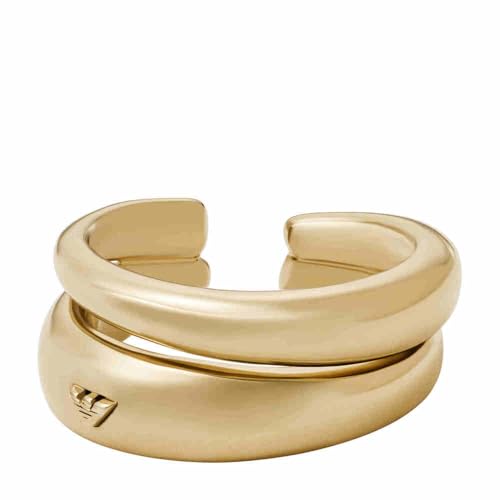Emporio Armani Damen Goldfarbener Messing-Ring, EGS31937108 von Emporio Armani