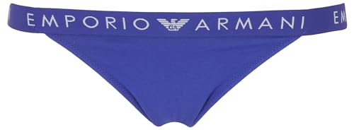 Emporio Armani Damen Iconic Logoband Brasilian Halber Slip, Violet Blue, L von Emporio Armani