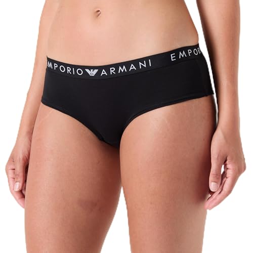 Emporio Armani Damen Iconic Logoband Culotte Voller Slip, Nero, L von Emporio Armani