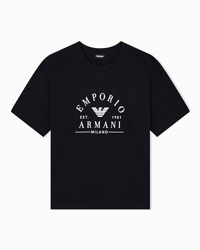 Emporio Armani Damen Logoband T-Shirt, Schwarz, S von Emporio Armani