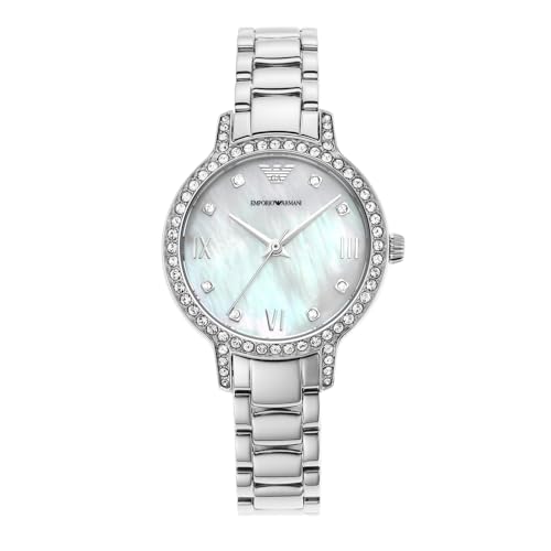 Emporio Armani Uhr für Damen , Dreizeigerwerk, 32mm na Edelstahlgehäuse mit einem Edelstahlarmband, AR11484 von Emporio Armani