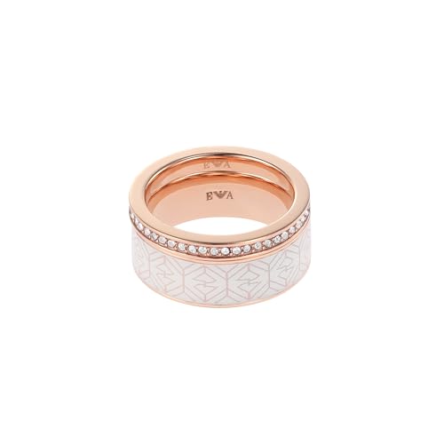 EMPORIO ARMANI Ring Für Frauen, Größe Größerer Ring: 21X6X2mm Größe Kleiner Ring: 21X2X2mm Rose Gold Edelstahl Ring, EGS2830221 von Emporio Armani