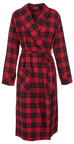 Emporio Armani Damen Tartan Christmas Viscose Nightgown Bademantel, SCOZZESE Rosso/Nero, S von Emporio Armani