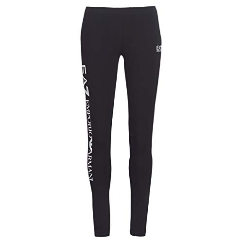 Emporio Armani Damen Train Leggings, Schwarz/Weiß, X-Klein von Emporio Armani