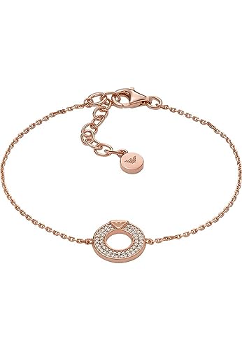 Emporio Armani Damenarmband, Sterling Silber Komponenten Armband, H: 11.2mm, L: 180, B: 11.2mm Emporio Armani Damenarmband, Sterling Silber Komponenten Armband, H: 11.2mm, L: 180, B: 11.2mm von Emporio Armani