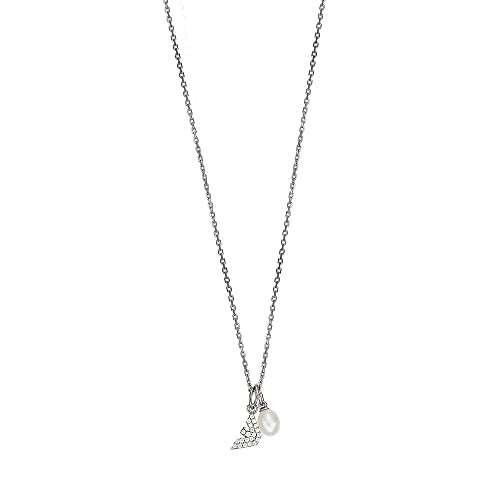 EMPORIO ARMANI Halskette Für Frauen Kern Erweiterungen, Länge: 350mm+70mm, Breite: 8.6mm, Höhe: 4mm Silber Sterling Silber Halskette, EG3574040 von Emporio Armani