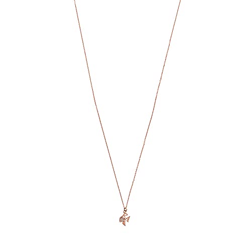 Emporio Armani Halskette Für Frauen Sentimental, Gesamtlänge:350+70mm Verstellbare Kette Größe Des Anhängers: 13X10mm Rose Gold Edelstahl Halskette, EGS2834221 von Emporio Armani