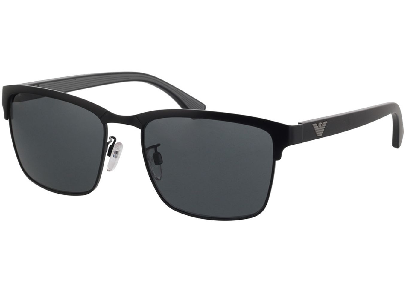 Emporio Armani EA2087 301487 56-18 Sonnenbrille ohne Sehstärke, Herren, Vollrand, browline von Emporio Armani