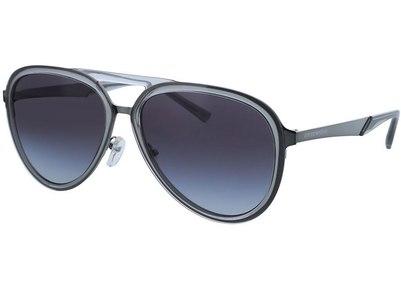 Emporio Armani EA2145 33578G 59-16 Sonnenbrille ohne Sehstärke, Herren, Vollrand, Pilot von Emporio Armani