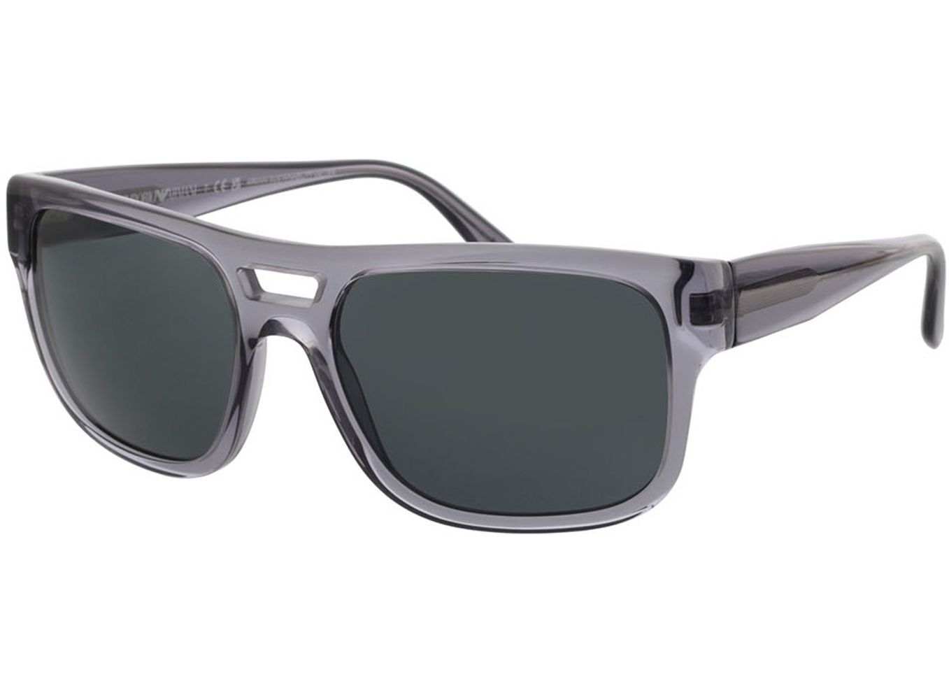 Emporio Armani EA4197 502987 57-18 Sonnenbrille ohne Sehstärke, Herren, Vollrand, Eckig von Emporio Armani