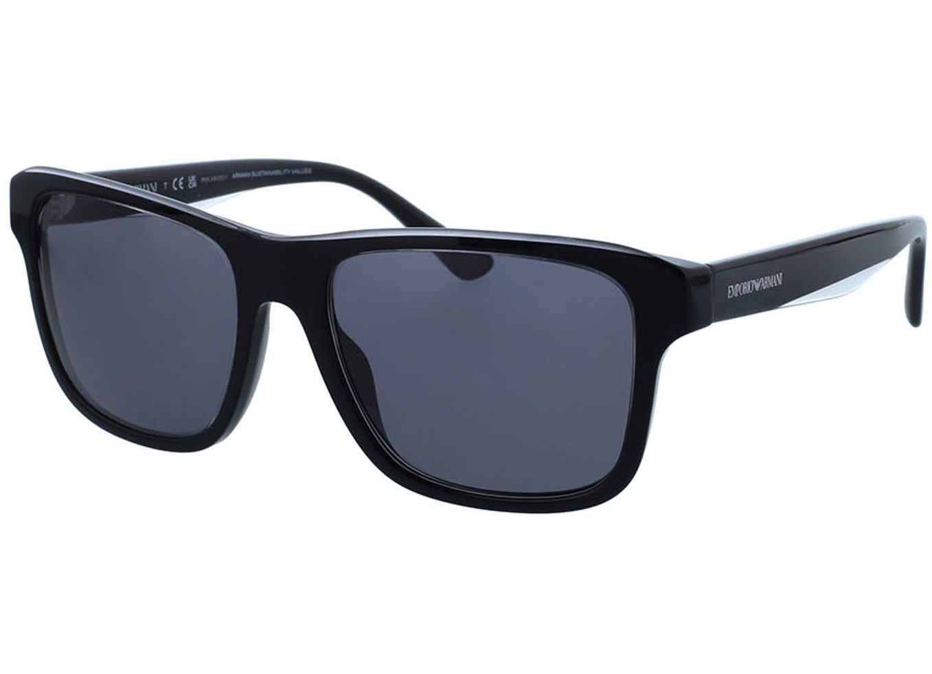 Emporio Armani EA4208 605187 56-18 Sonnenbrille mit Sehstärke erhältlich, Herren, Vollrand, Eckig von Emporio Armani