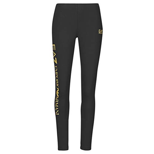 Emporio Armani EA7 8ntp63-tj01z-0200 Leggings Damen Schwarz/Gold - XS - Leggings Pants von EA7