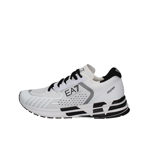Emporio Armani EA7 Herren Crusher Distance Sneaker White - Black 42 EU von Emporio Armani