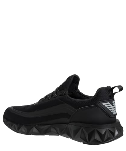 Emporio Armani EA7 Herren Ultimate 2.0 Sneaker, Schwarz - Silber, Schwarz / Silber, 43 EU von Emporio Armani