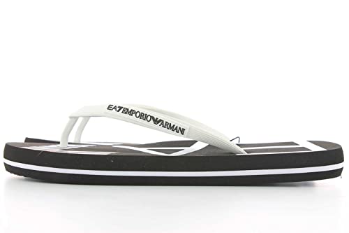 Emporio Armani EA7 Herren Zehentrenner Black - White 46 EU von Emporio Armani