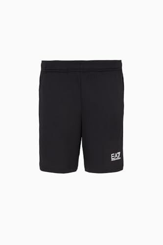 Emporio Armani EA7 VENTUS7 Herren Multisport-Trainingsshorts aus technischem Gewebe, 6DPS02, Schwarz , L von Emporio Armani