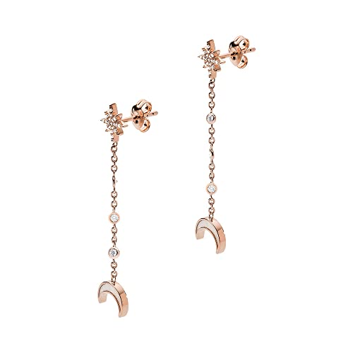 Emporio Armani Ohrringe Für Frauen, Größe: 46X9X2mm; Größe Stern: 8X6X2mm; Größe Mond: 9X7X2mm Rose Gold Sterling Silber Ohrringe, EG3397221 von Emporio Armani