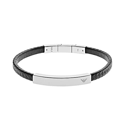 Emporio Armani Armband Für Männer, Silbernes Edelstahlarmband, EGS2063040 von Emporio Armani