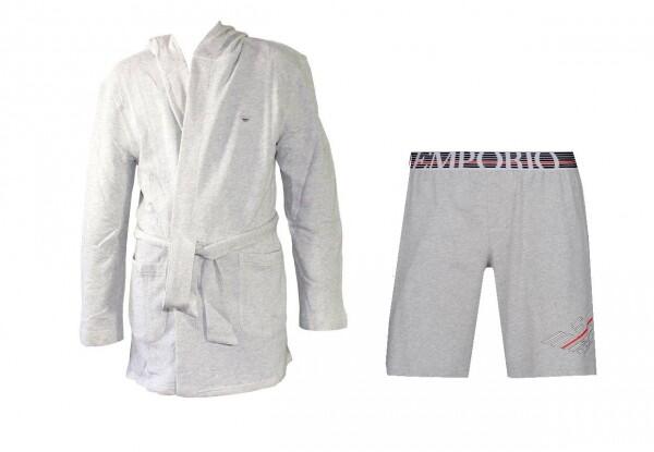 Emporio Armani - Emporio Armani, Herren Homedress grau 2-teilig Gr. L - Gr. - L von Emporio Armani