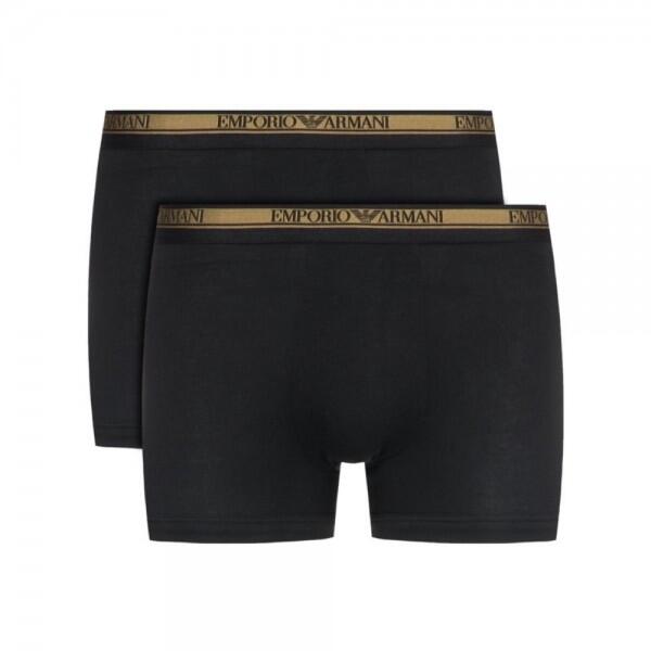 Emporio Armani - Emporio Armani 2er Set Boxershorts Trunk, Schwarz 111210, Gr. S - Gr. - S von Emporio Armani