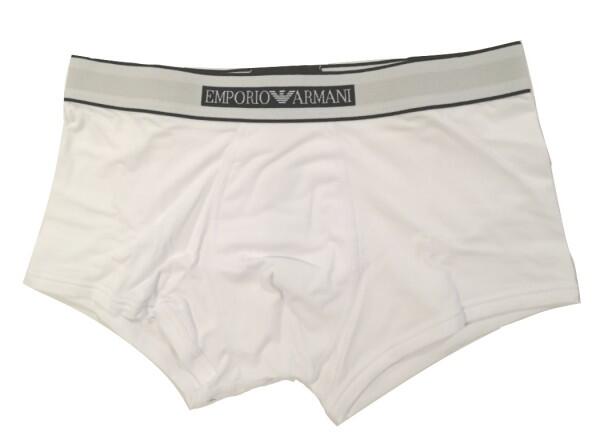 Emporio Armani - Emporio Armani Herren Boxershorts Trunk, Weiß 111389 - Gr. - S von Emporio Armani