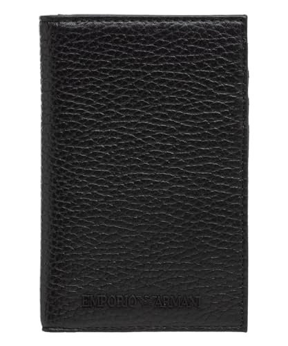 Emporio Armani Geldbörse Logo Schriftzug 3D gummiert Kartenhalter Y4R564 Y068E bl, Schwarz , 7.8 x 12 x 1 cm von Emporio Armani