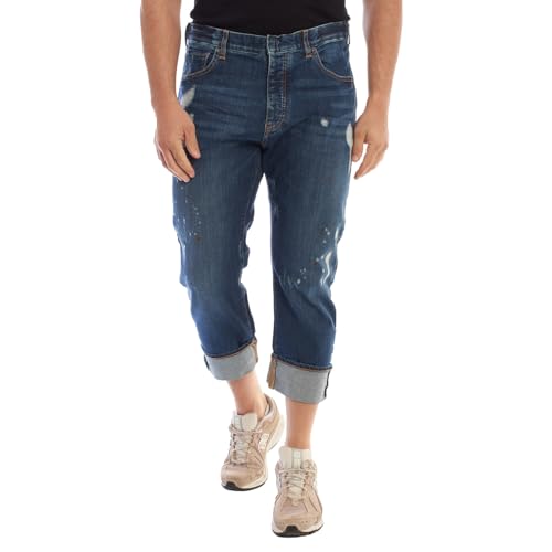 Emporio Armani Gerade Hose mit Saum 3Z1J09 für Herren, Jeansblau, 36 von Emporio Armani