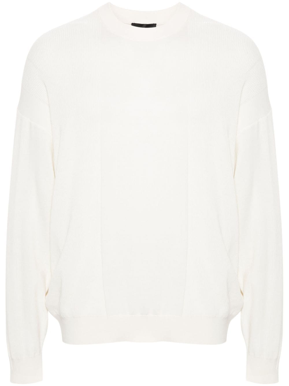 Emporio Armani Gerippter Pullover - Weiß von Emporio Armani