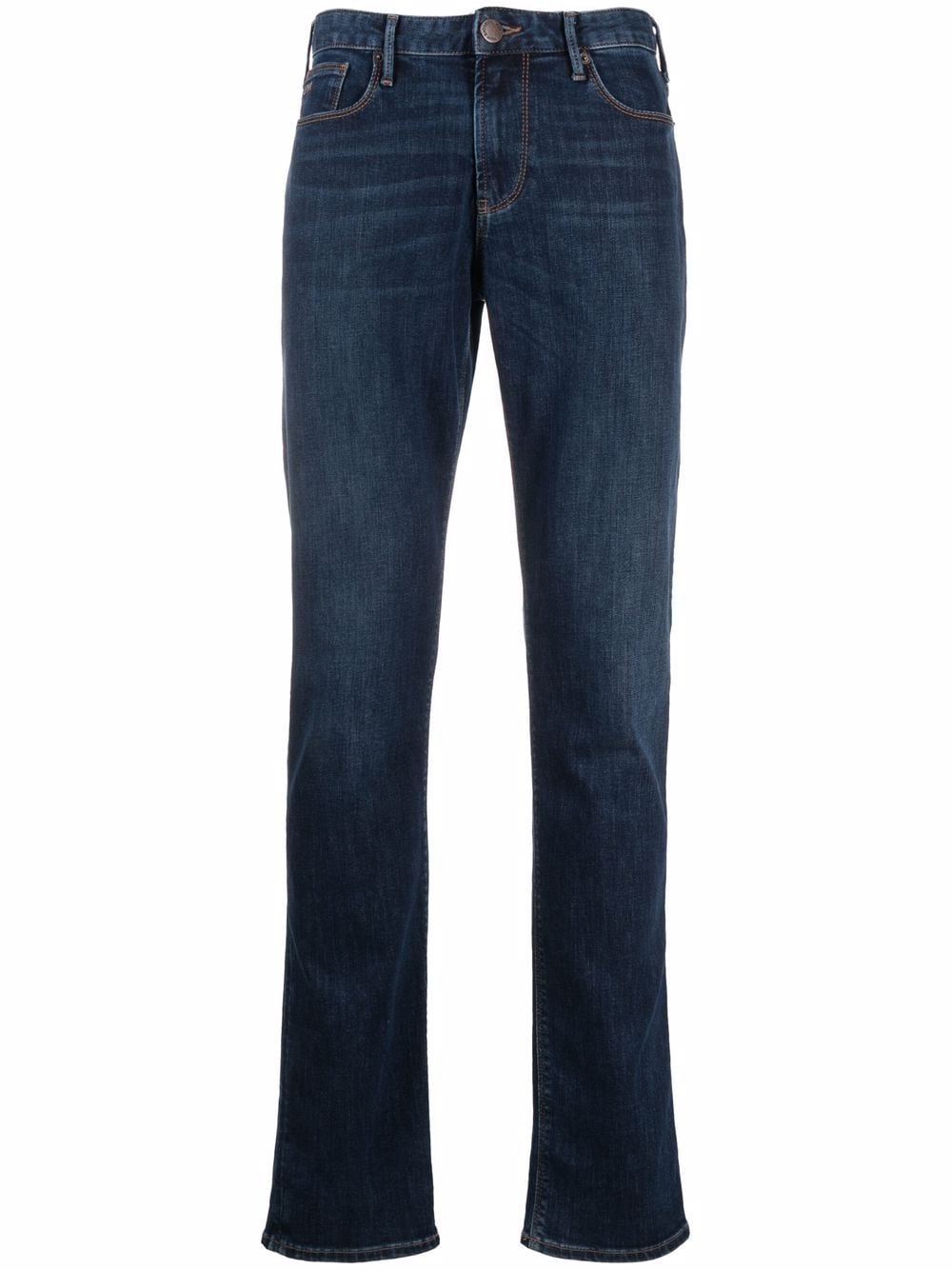 Emporio Armani Halbhohe Straight-Leg-Jeans - Blau von Emporio Armani