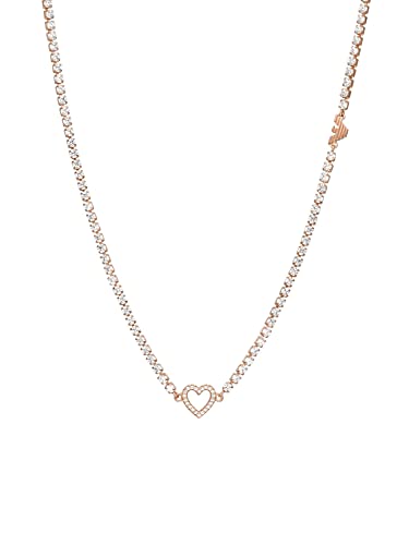 Emporio Armani Halskette Für Frauen Sentimental, Länge: 400mm+50mm, Breite: 7mm, Höhe: 7mm Rose Gold Messing Halskette, EGS2965221 von Emporio Armani