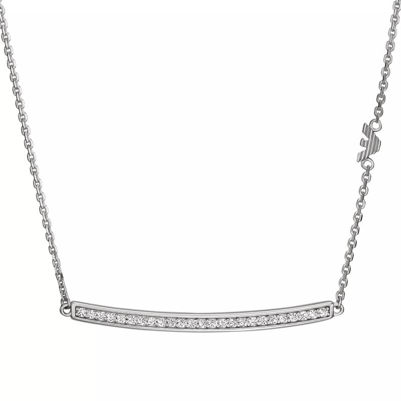 Emporio Armani Halskette - Sterling Silver ID Necklace - Gr. unisize - in Silber - für Damen von Emporio Armani