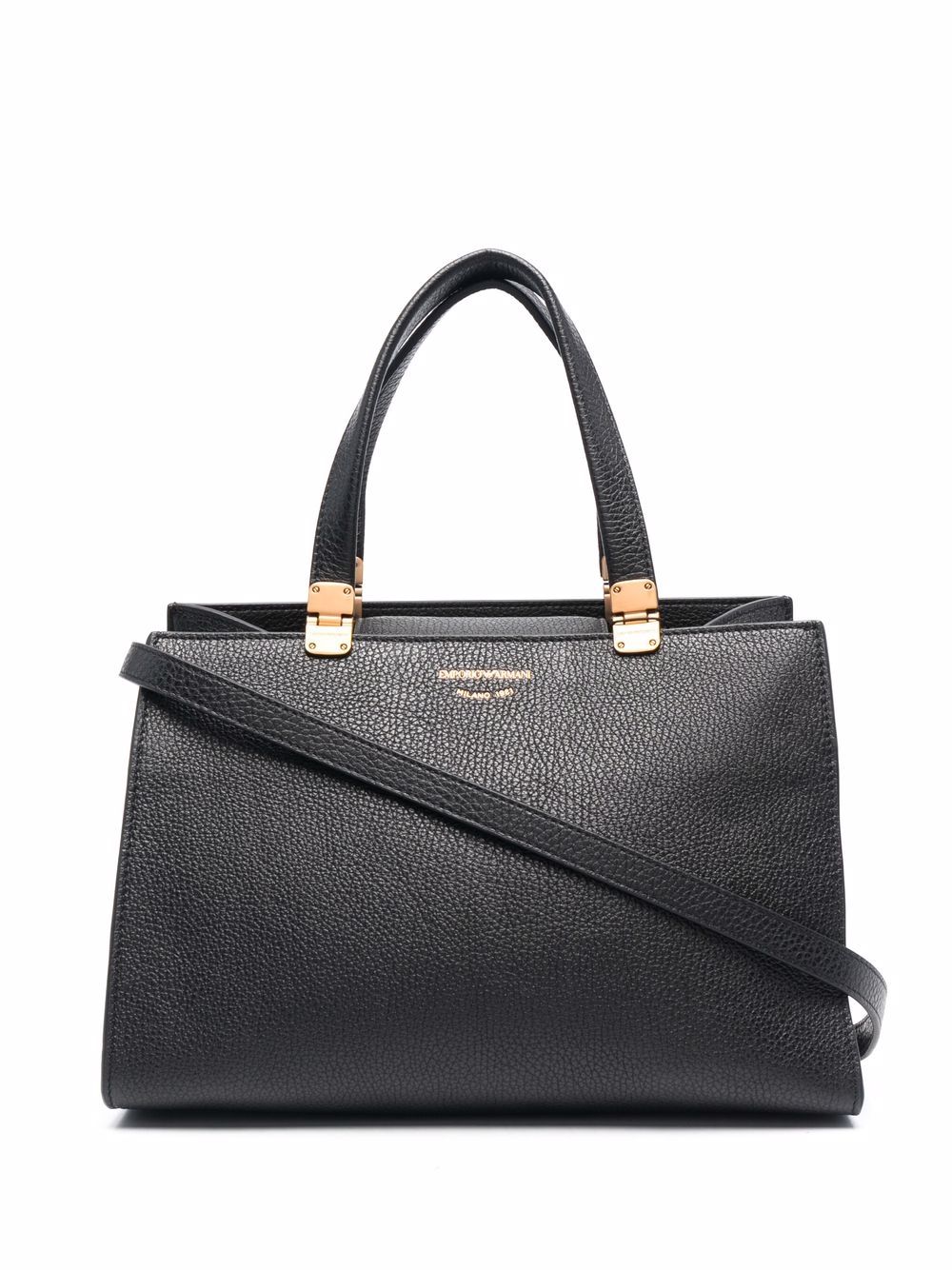 Emporio Armani Handtasche mit Logo-Prägung - Schwarz von Emporio Armani