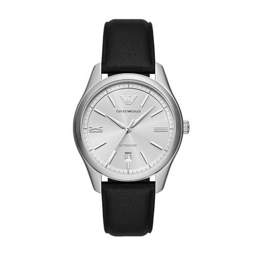 Emporio Armani Herren Analog Automatik Uhr mit Leder Armband AR60077 von Emporio Armani
