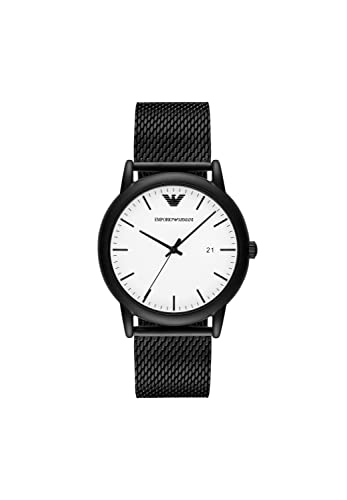 Emporio Armani Herren Analog Quarz Uhr mit Edelstahl Armband AR11046 von EMPORIO ARMANI