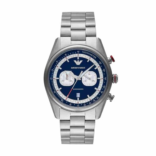 Emporio Armani Herren Analog Quarz Uhr mit Edelstahl Armband AR11676 von Emporio Armani
