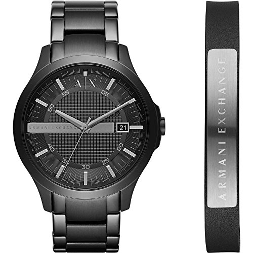 ARMANI EXCHANGE Herren Analog Quarz Uhr mit Edelstahl Armband AX7101 von Armani Exchange