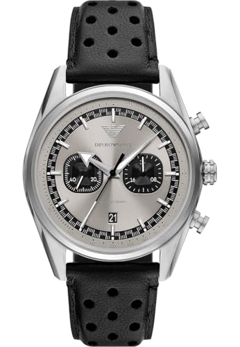 Emporio Armani Herren Analog Quarz Uhr mit Leder Armband AR11677 von Emporio Armani