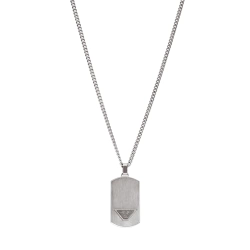 Emporio Armani Herren Anhänger Edelstahl silber EGS3125040 One Size, Edelstahl, kein Edelstein, Einheitsgröße, Edelstahl, Kein Edelstein von Emporio Armani
