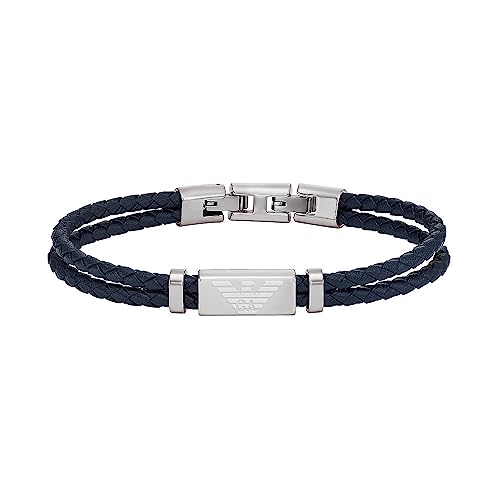 EMPORIO ARMANI Armband für Männer, Edelstahl-ID-Armband, Länge: 196mm+15mm, Breite: 19mm, Höhe: 9mm, EGS2995040 von Emporio Armani