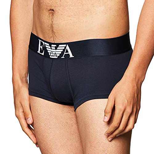 Emporio Armani Herren Baumwolle Stretch Trunk, Marineblau, Medium von Emporio Armani