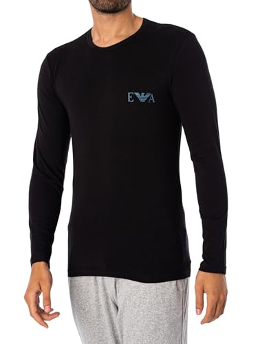 Emporio Armani Herren Casual T-Shirt, Schwarz, XL von Emporio Armani