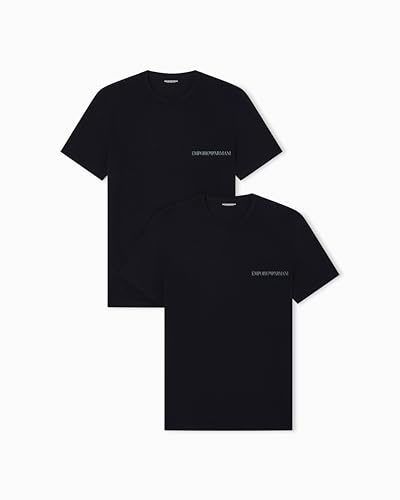 Emporio Armani Herren Core Logoband 2-Pack T-Shirt, Schwarz, XL von Emporio Armani