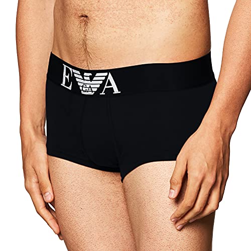 Emporio Armani Herren Cotton Stretch Trunk弹力棉内裤棉質彈性四角褲cueca Elástica De Algodãoמכנסי כותנה נמתחיםbaumwoll-stretch Trunks Unterwäsche, Schwarz, S EU von Emporio Armani