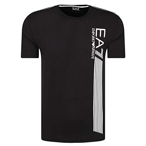 Emporio Armani Herren EA7 T-Shirt 3GPT67 PJ02Z Kurzarm Rundhals Gr. S, Schwarz von Emporio Armani