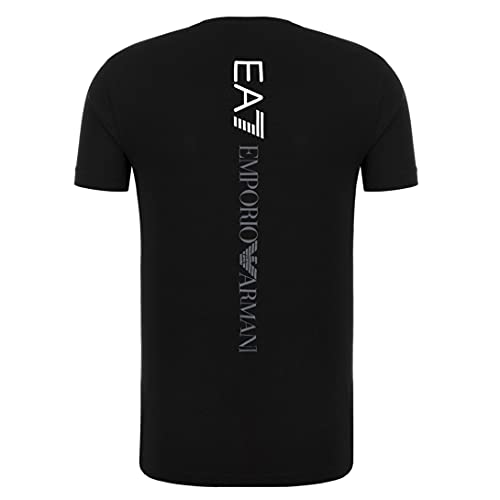 Emporio Armani Herren EA7 T-Shirt 3ZPT37 PJM5Z Kurzarm Rundhals Gr. L, Schwarz von Emporio Armani