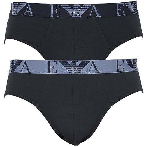 Emporio Armani Herren Emporio Armani Men's 2-pack Bold Monogram Boxer Briefs, Marine/Marine, M EU von Emporio Armani