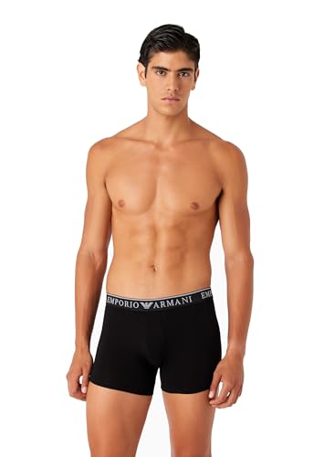 Emporio Armani Herren Emporio Armani Men's 2-pack Endurance Trunks, Black/White, S EU von Emporio Armani