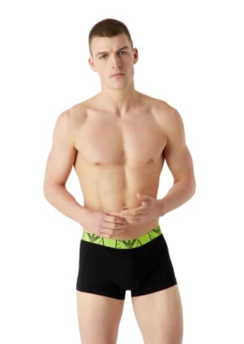 Emporio Armani Herren Emporio Armani Men's 3-pack Bold Monogram Trunks, Black/Black/Black, L EU von Emporio Armani