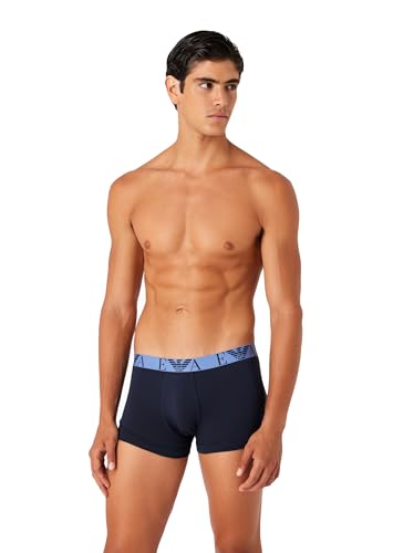 Emporio Armani Herren Emporio Armani Men's 3-pack Bold Monogram Trunks, Marine/Marine/Marine, S EU von Emporio Armani