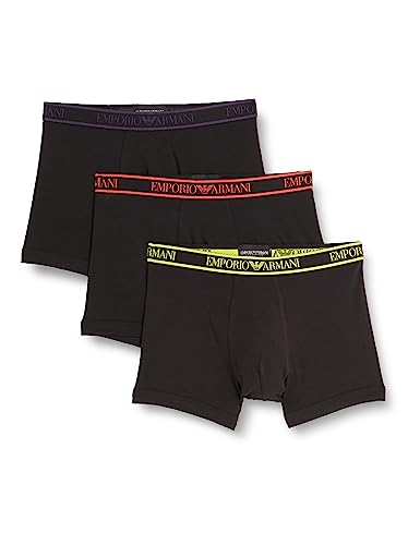 Emporio Armani Herren Emporio Armani Men's 3-pack Core Logoband Boxer Shorts, Black/Black/Black, M EU von Emporio Armani